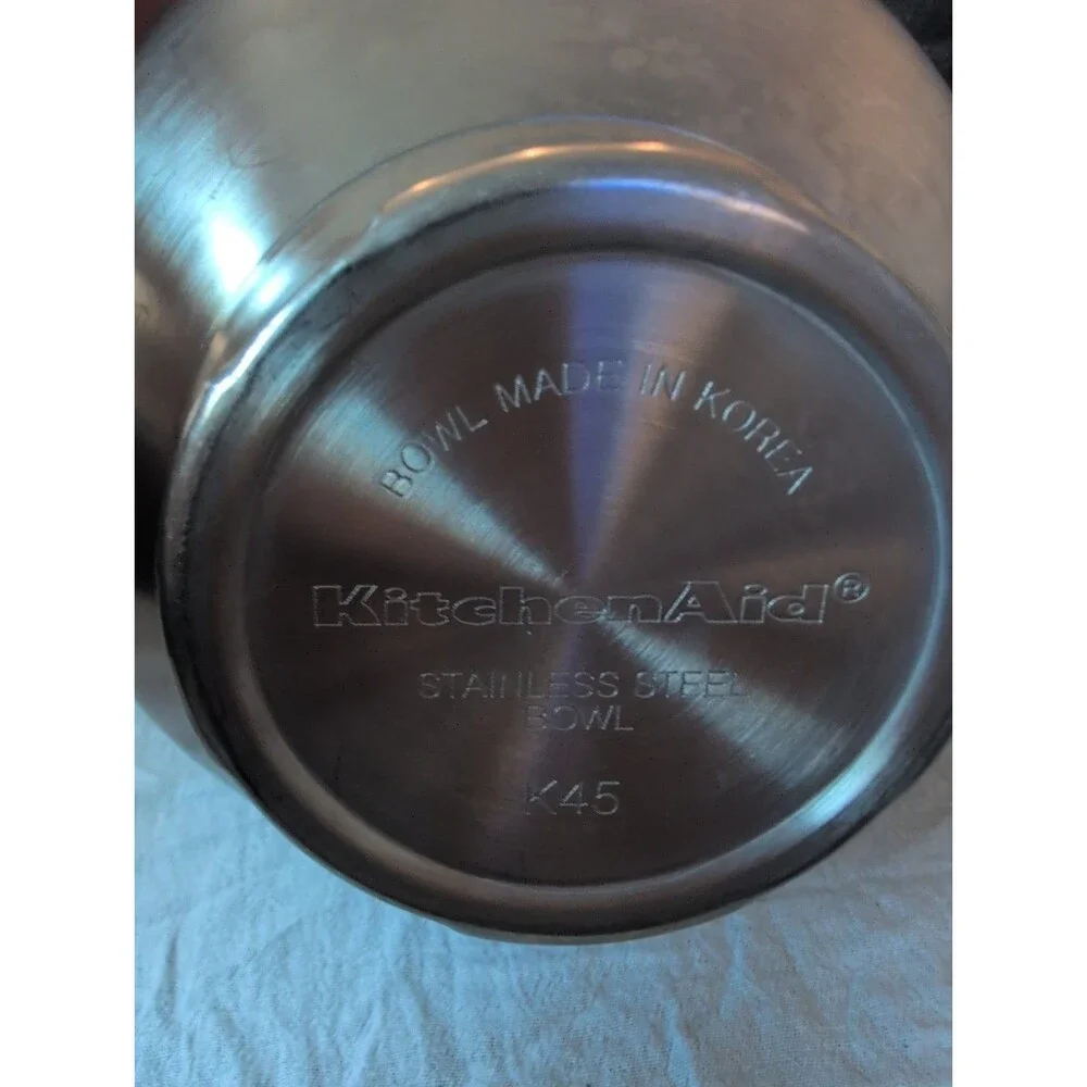 KitchenAid K45 Stainless Steel Stand Mixer Twist Lock Mixing Bowl Replacement